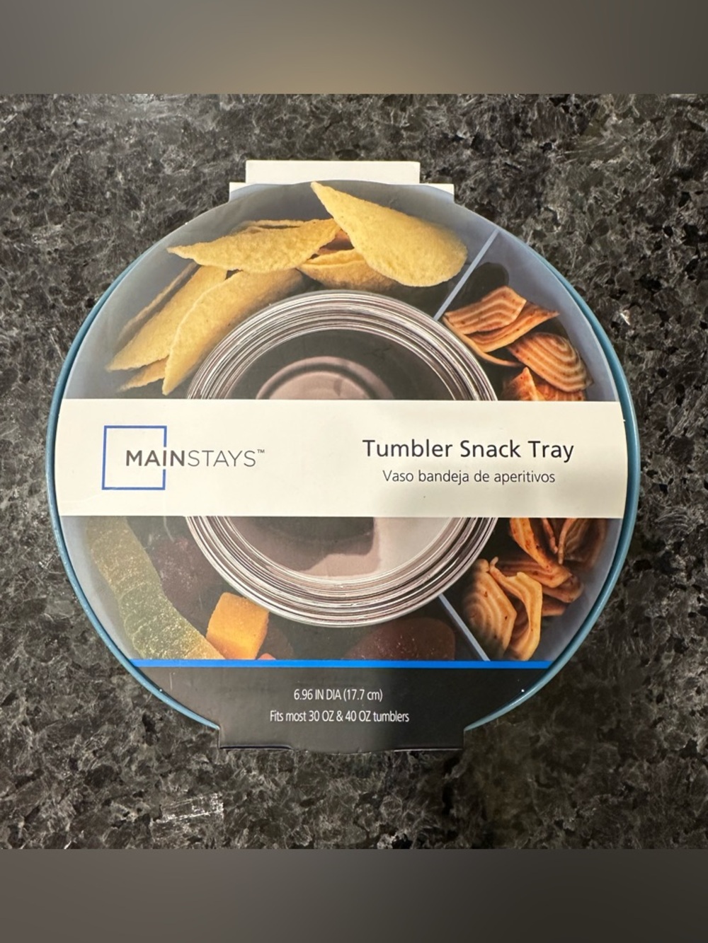 Mainstays Tumbler Snack Tray